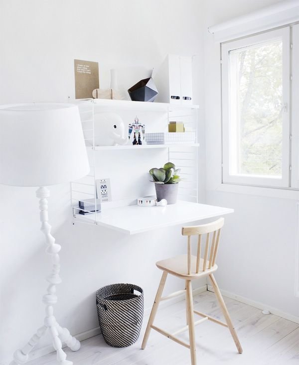 Фотография: Офис в стиле Скандинавский, Кабинет, Интерьер комнат – фото на INMYROOM