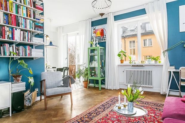 Фото из портфолио ЦВЕТОТЕРАПИЯ В ГОСТИНОЙ – фотографии дизайна интерьеров на INMYROOM