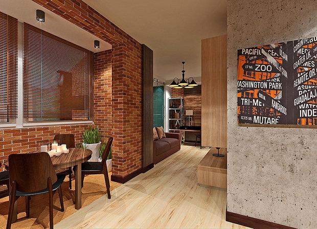 Фото из портфолио Лофт в однушке – фотографии дизайна интерьеров на INMYROOM