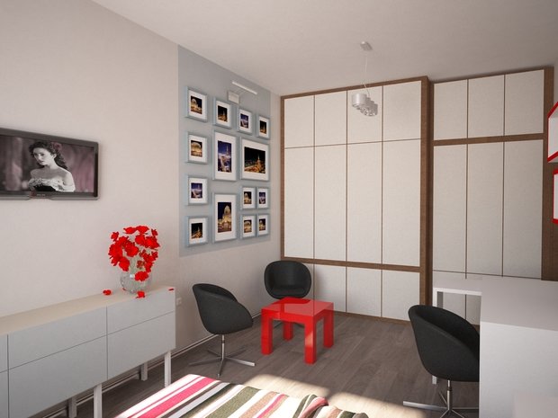 Фото из портфолио Двухкомнатная квартира – фотографии дизайна интерьеров на INMYROOM