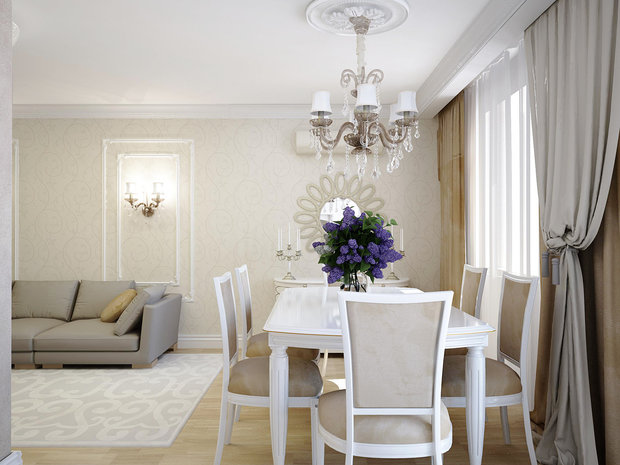 Фото из портфолио Гостиная.Двухуровневая квартира г. Иркутск – фотографии дизайна интерьеров на INMYROOM