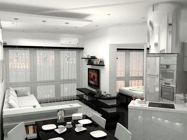 Фотография: Гостиная в стиле Эко, Декор интерьера, Малогабаритная квартира, Квартира, Студия – фото на INMYROOM