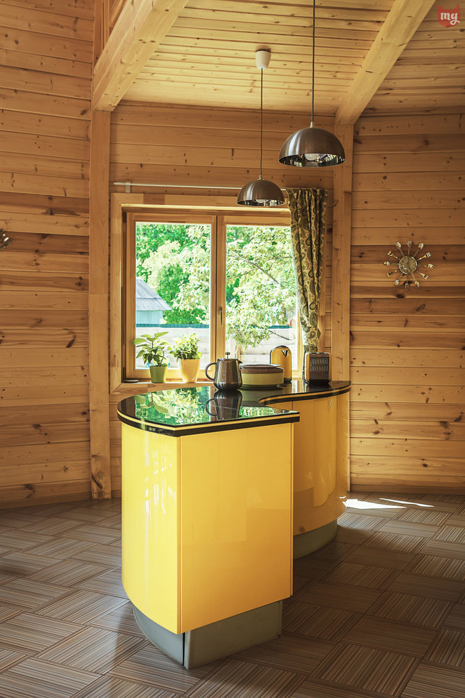 Фотография: Кухня и столовая в стиле Эко, Прованс и Кантри, Современный, Дом, Россия, Проект недели, Дом и дача, Герой InMyRoom, деревянный дом, Королев, каркасный дом, Скайдом.рф, Скайдом – фото на INMYROOM