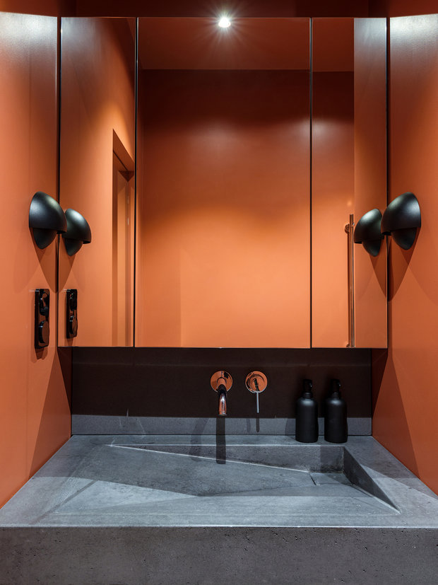 Фотография: Ванная в стиле Современный, Малогабаритная квартира, Квартира, Студия, Минимализм, Проект дня, Москва, Яна Волкова, до 40 метров – фото на INMYROOM