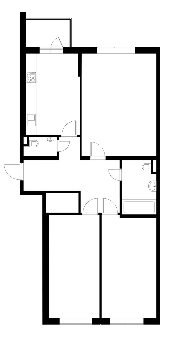 Фото из портфолио дизайн-проект квартира 90 м2 – фотографии дизайна интерьеров на INMYROOM