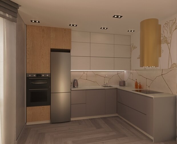 Фото из портфолио Кухня с золотыми акцентами – фотографии дизайна интерьеров на INMYROOM