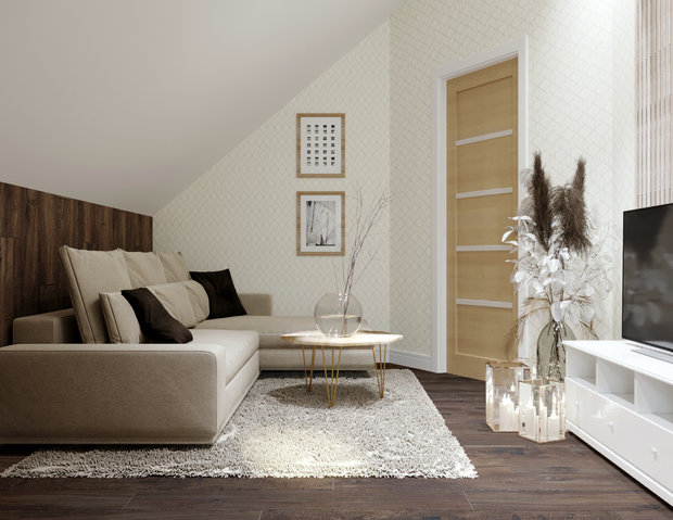Фото из портфолио Гостиная в Тайцах – фотографии дизайна интерьеров на INMYROOM