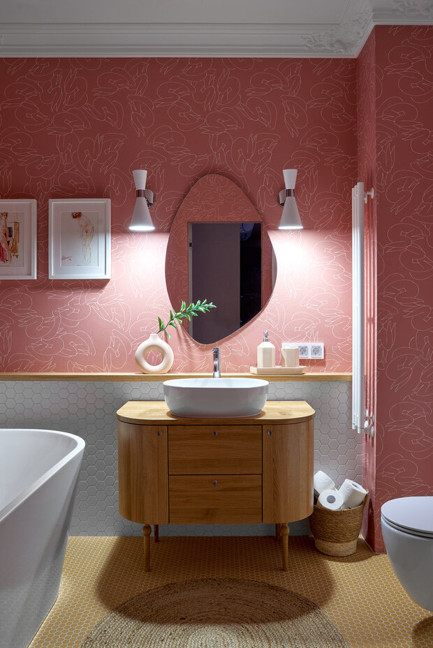 Фотография: Ванная в стиле Современный, Эклектика, Квартира, Проект дня, Беларусь, Минск, 2 комнаты, 60-90 метров, Анжелика Макаревич – фото на INMYROOM