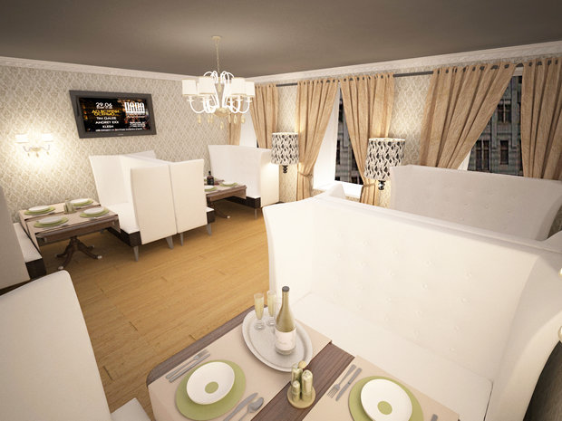 Фото из портфолио VIP зал ресторана – фотографии дизайна интерьеров на INMYROOM