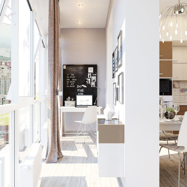 Фото из портфолио Кухня гостиная в современном стиле  – фотографии дизайна интерьеров на INMYROOM