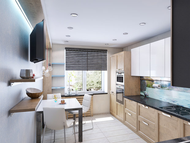 Фото из портфолио Трехкомнатная квартира в Люберцах – фотографии дизайна интерьеров на INMYROOM