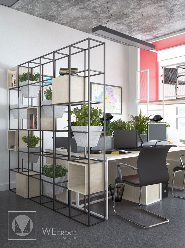 Фото из портфолио Офис в стиле лофт – фотографии дизайна интерьеров на INMYROOM