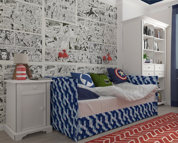 Фото из портфолио Детская "Heroes" – фотографии дизайна интерьеров на INMYROOM