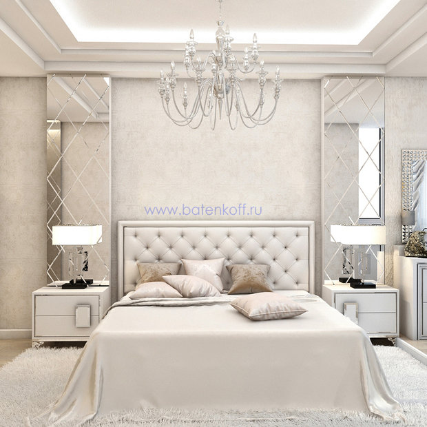 Фото из портфолио Дизайн проект спальни в стиле современной классики. Москва. Мичуринский  – фотографии дизайна интерьеров на InMyRoom.ru