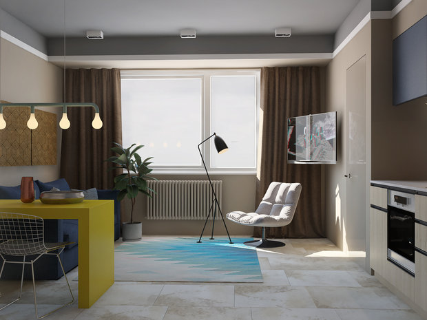 Фото из портфолио Квартира 40 кв.м – фотографии дизайна интерьеров на INMYROOM