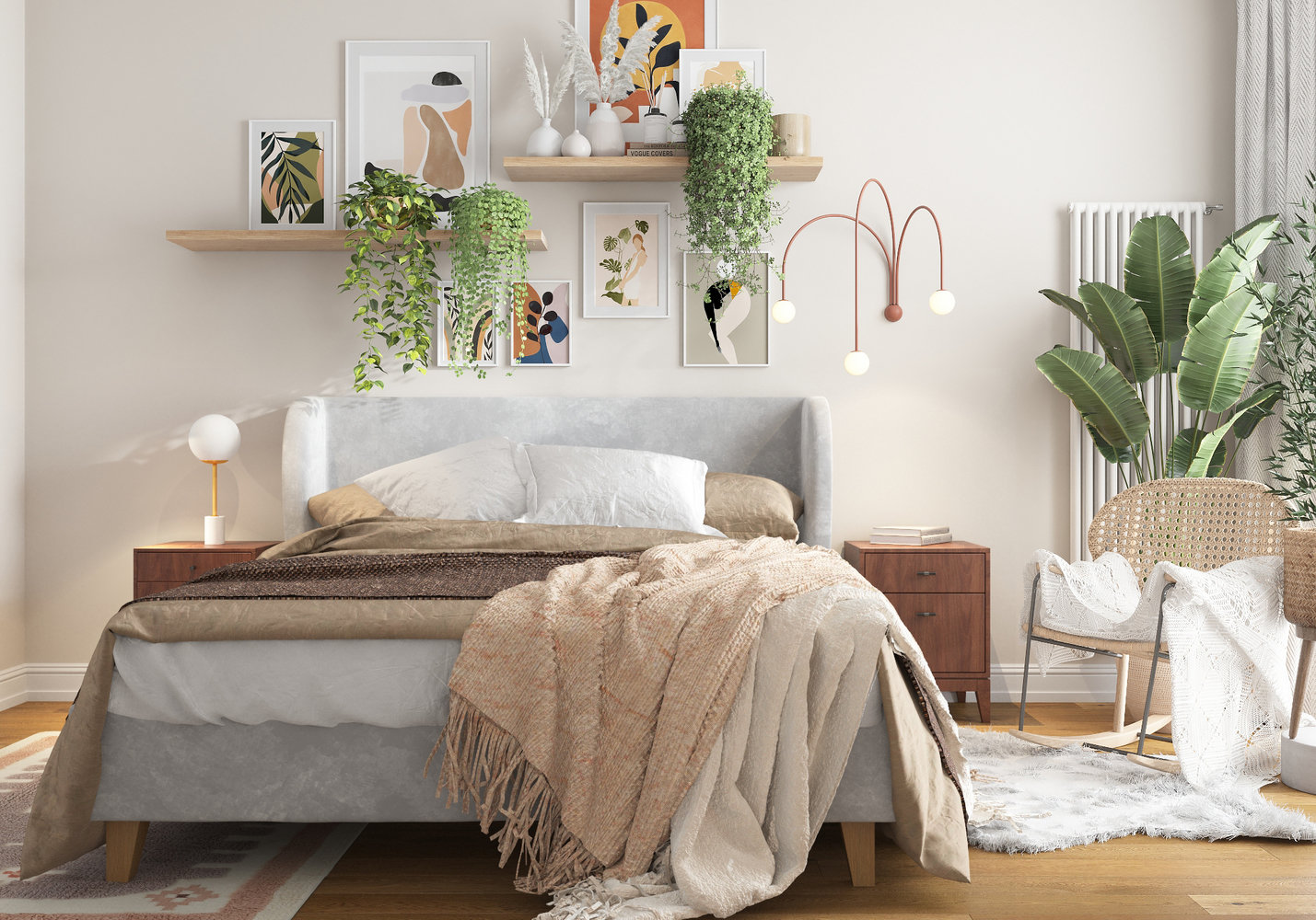 Фотография: Спальня в стиле Современный, Эко, Скандинавский, Квартира, Проект недели, Казань, 3 комнаты, 60-90 метров, Марина Меренкова – фото на INMYROOM Фотография: Спальня в стиле Современный, Эко, Скандинавский, Квартира, Проект недели, Казань, 3 комнаты, 60-90 метров, Марина Меренкова – фото на INMYROOM