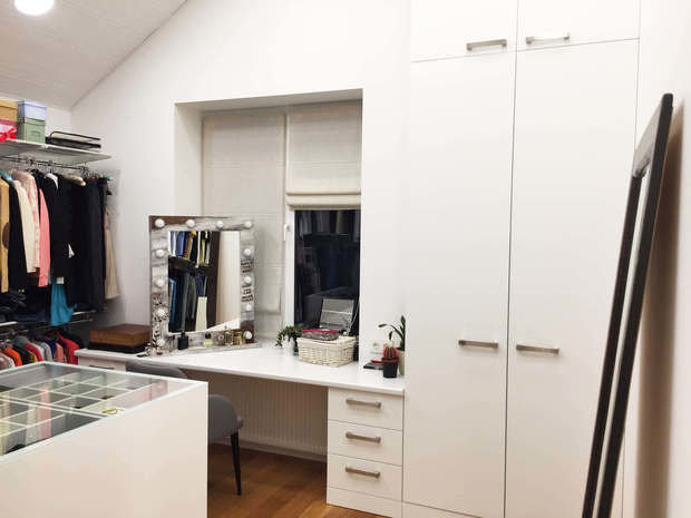 Фотография: Гардеробная в стиле Скандинавский, Дом, Проект недели, Дом и дача, Липецк, Алексей Иванов, Павел Герасимов, Geometrium, видео, 4 и больше, Более 90 метров – фото на INMYROOM