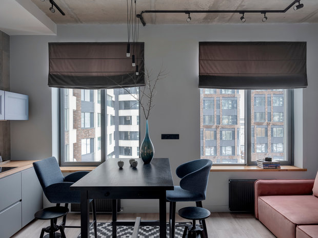 Фотография: Кухня и столовая в стиле Минимализм, Современный, Квартира, Студия, Проект недели, Москва, до 40 метров, Светлана Пичугина – фото на INMYROOM
