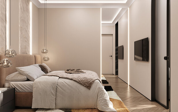 Фото из портфолио Дизайн интерьера квартиры в ЖК «Министр» в стиле современная классика – фотографии дизайна интерьеров на INMYROOM