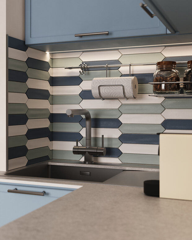 Фотография: Кухня и столовая в стиле Современный, Эклектика, Квартира, Проект дня, Москва, Ирина Собыленская, П-44, Панельный дом, 2 комнаты, 40-60 метров, Винтажный – фото на INMYROOM