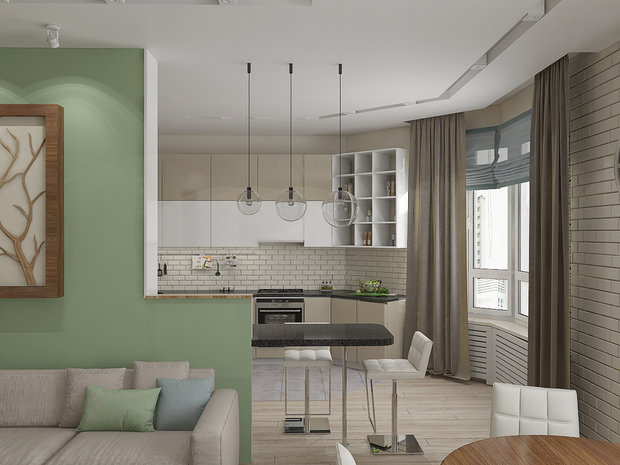 Фото из портфолио Трехкомнатная квартира в Москве – фотографии дизайна интерьеров на INMYROOM