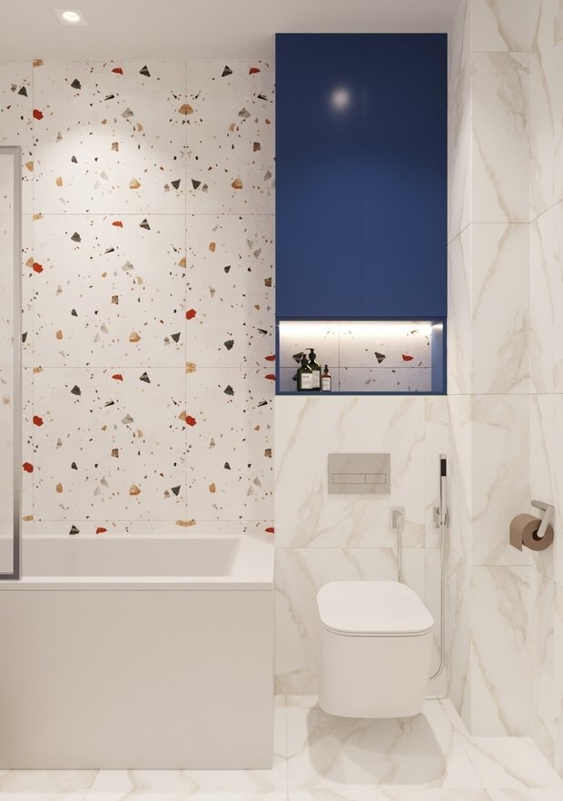 Фотография: Ванная в стиле Современный, Скандинавский, Квартира, Проект недели, Санкт-Петербург, 3 комнаты, Более 90 метров, Start Design – фото на INMYROOM