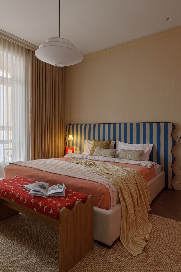 Фотография: Спальня в стиле Современный, Квартира, Проект дня, Астана, 60-90 метров, современный с элементами эклектики, Динара Усманова – фото на INMYROOM