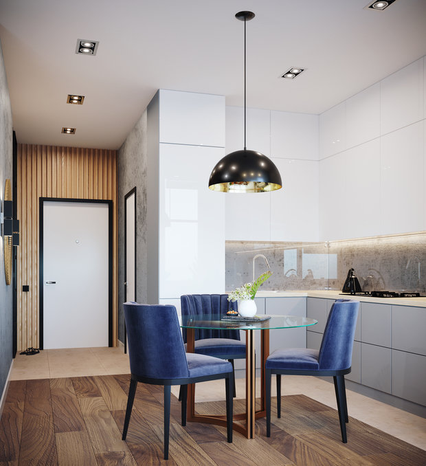 Фото из портфолио Дизайн-проект частной квартиры ЖК "Рассказово" 47,1 м² – фотографии дизайна интерьеров на INMYROOM