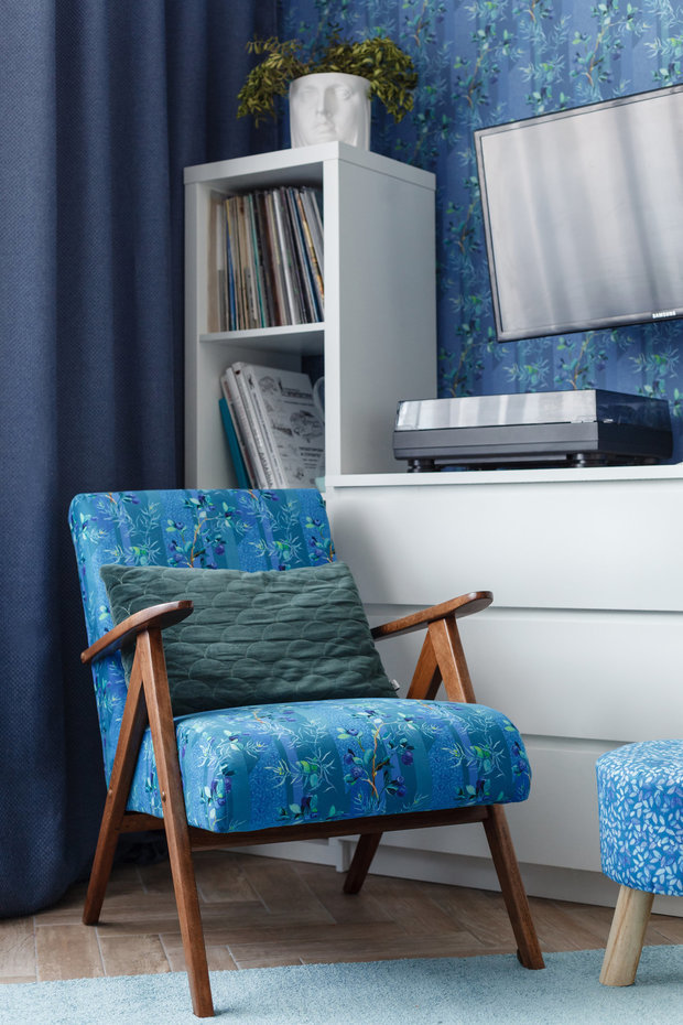 Фотография: Гостиная в стиле Скандинавский, Современный, Малогабаритная квартира, Квартира, Студия, Проект недели, Санкт-Петербург, до 40 метров, Светлана Куксова – фото на INMYROOM