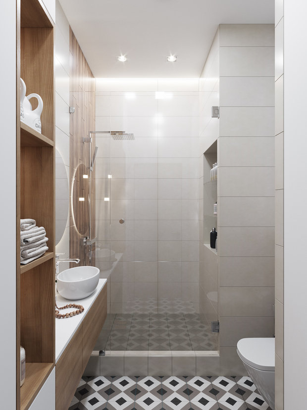 Фото из портфолио Санузел из проекта "Natural and modern" – фотографии дизайна интерьеров на INMYROOM