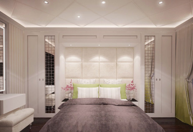 Фотография: Спальня в стиле Современный, Эклектика, Классический, Квартира, Проект недели – фото на INMYROOM