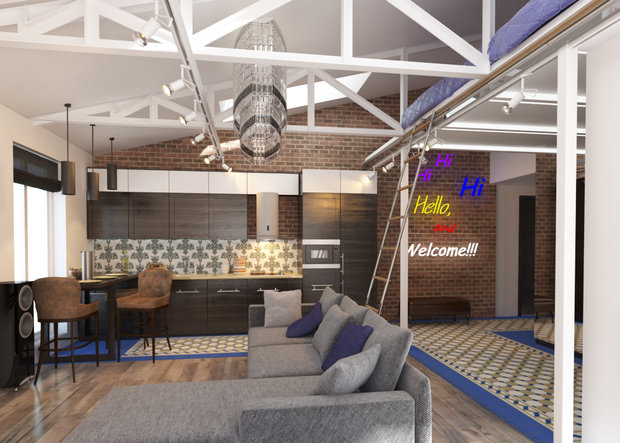 Фото из портфолио Пентхаус на Чистых прудах – фотографии дизайна интерьеров на INMYROOM