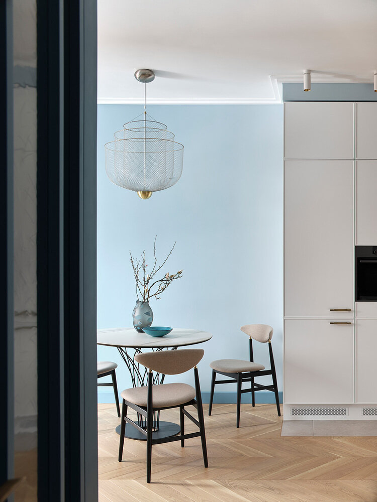 Фотография: Кухня и столовая в стиле Современный, Квартира, Проект недели, Москва, Монолитный дом, 3 комнаты, 40-60 метров, Анастасия Холопцева – фото на INMYROOM