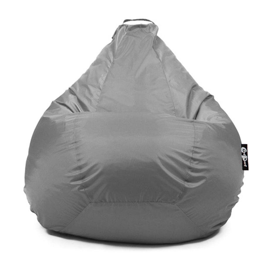 Кресло-мешок Груша XXXXL серого цвета