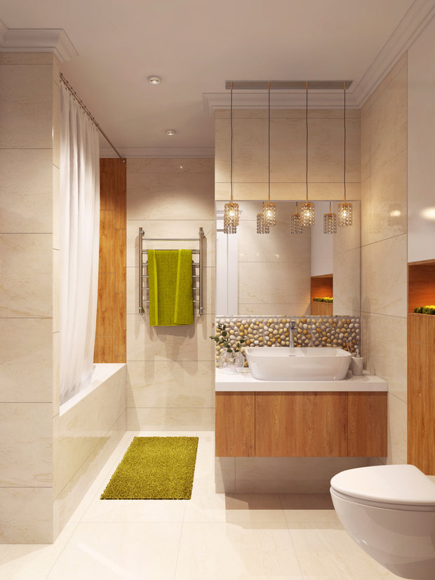 Фото из портфолио г. Сургут ЖК "За ручьём" ул., Университетская 19, 72 кв.м – фотографии дизайна интерьеров на INMYROOM