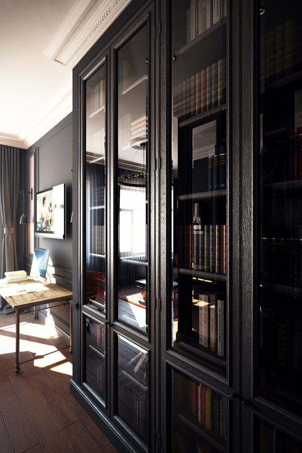 Фото из портфолио Американская классика в петербургском старом фонде – фотографии дизайна интерьеров на INMYROOM