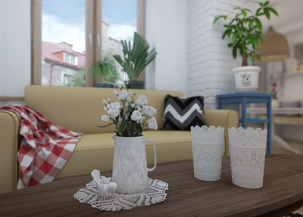 Фото из портфолио Малогабаритная квартира в стиле IKEA – фотографии дизайна интерьеров на INMYROOM