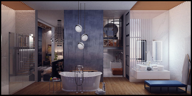 Фото из портфолио Penthouse Loft – фотографии дизайна интерьеров на INMYROOM