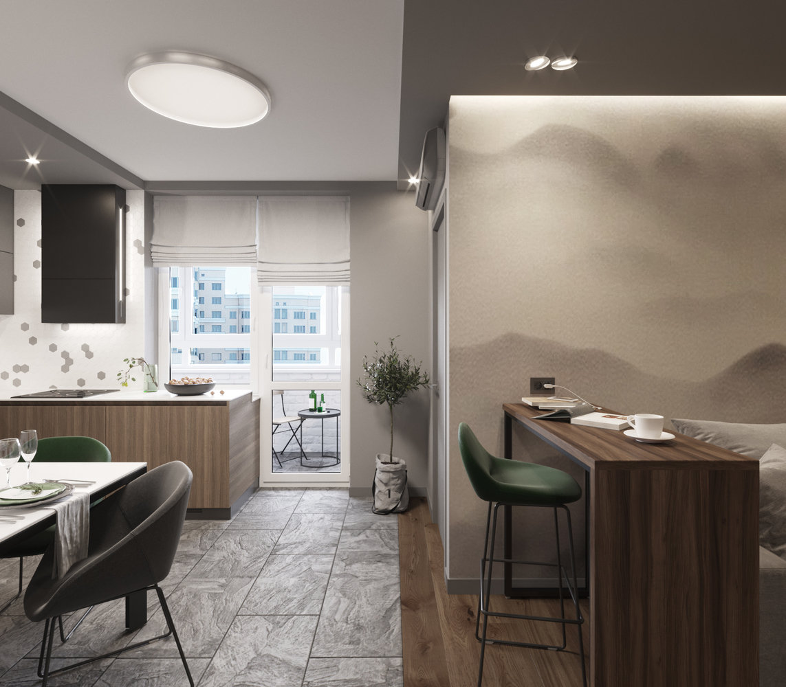 Фотография: Кухня и столовая в стиле Современный, Квартира, Проект недели, Санкт-Петербург, Виктория Малышева, VMGroup, 2 комнаты, 40-60 метров, Монолитно-кирпичный, ЖК Самоцветы – фото на INMYROOM Фотография: Кухня и столовая в стиле Современный, Квартира, Проект недели, Санкт-Петербург, Виктория Малышева, VMGroup, 2 комнаты, 40-60 метров, Монолитно-кирпичный, ЖК Самоцветы – фото на INMYROOM