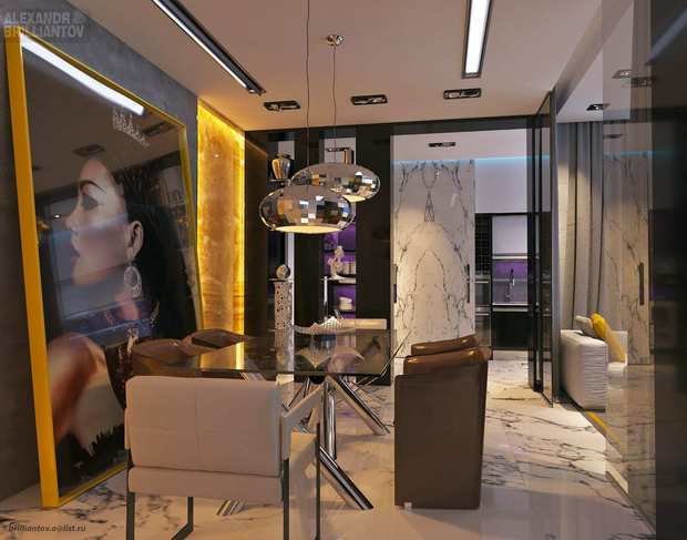 Фото из портфолио Диадема Клаб Хаус – фотографии дизайна интерьеров на INMYROOM