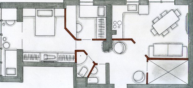 Фото из портфолио Мои перепланировки – фотографии дизайна интерьеров на INMYROOM