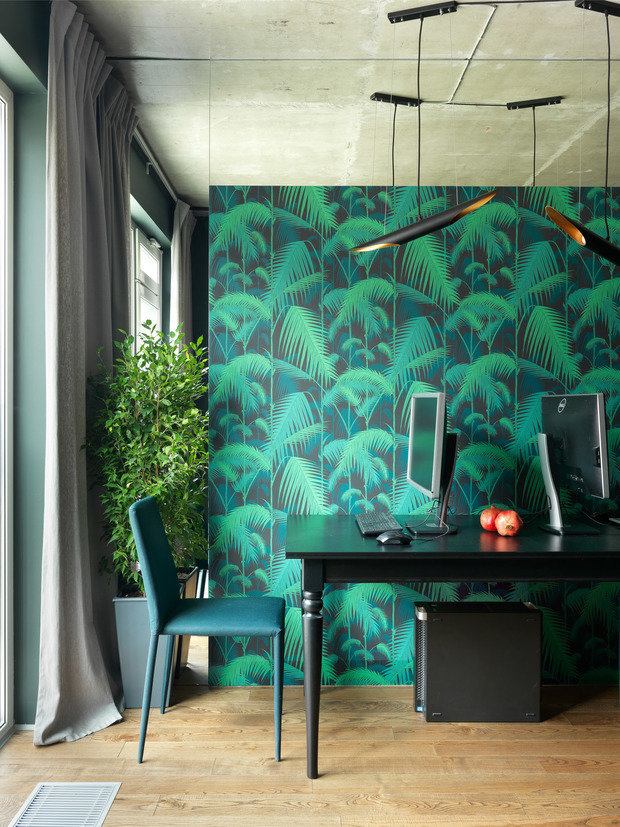 Фотография: Кабинет в стиле Эклектика, Современный, Квартира, Проект дня, Московская область, Монолитный дом, 2 комнаты, 40-60 метров, ЖК «Голландский квартал», Дмитрий Коротецкий, Виктория Коротецкая – фото на INMYROOM