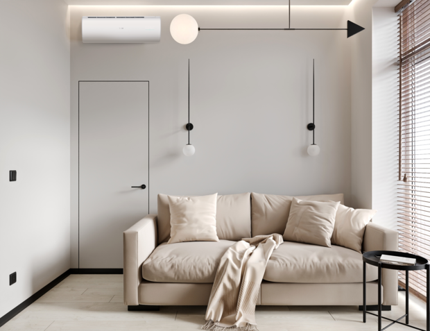 Фотография: Гостиная в стиле Современный, Минимализм, Квартира, Проект недели, 3 комнаты, 40-60 метров, Фрязино, Анна Гречка – фото на INMYROOM