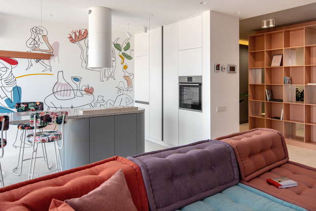 Фотография: Кухня и столовая в стиле Современный, Квартира, Проект недели, Монолитный дом, 2 комнаты, 60-90 метров, Lauri Brothers – фото на INMYROOM