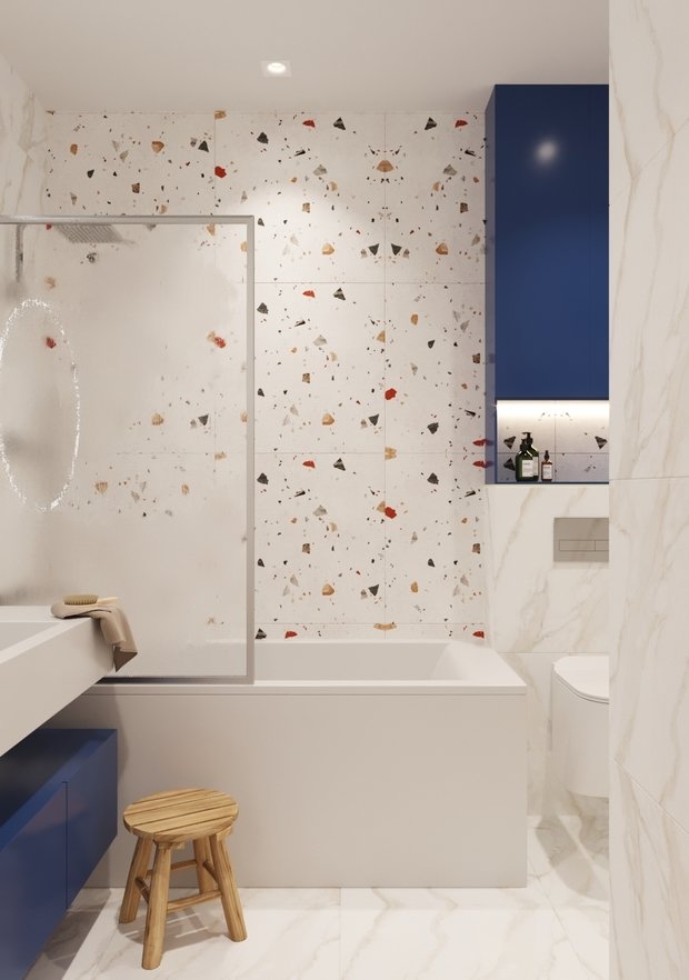 Фотография: Ванная в стиле Современный, Скандинавский, Квартира, Проект недели, Санкт-Петербург, 3 комнаты, Более 90 метров, Start Design – фото на INMYROOM