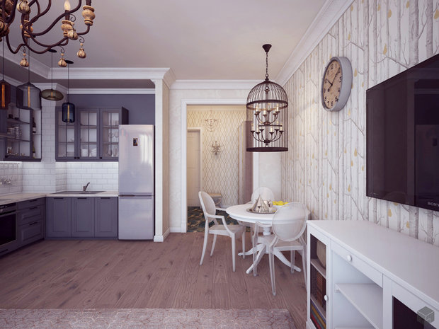 Фото из портфолио Квартира с качелей – фотографии дизайна интерьеров на INMYROOM