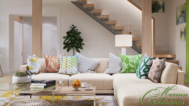 Фото из портфолио Интерьер гостиной с элементами лофт – фотографии дизайна интерьеров на INMYROOM