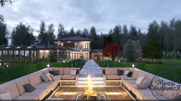 Фото из портфолио Двухэтажный загородный дом – фотографии дизайна интерьеров на INMYROOM