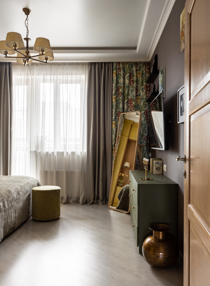 Фотография: Спальня в стиле Современный, Эклектика, Квартира, Проект недели, Челябинск, 3 комнаты, Более 90 метров, Татьяна Полухина – фото на INMYROOM Фотография: Спальня в стиле Современный, Эклектика, Квартира, Проект недели, Челябинск, 3 комнаты, Более 90 метров, Татьяна Полухина – фото на INMYROOM