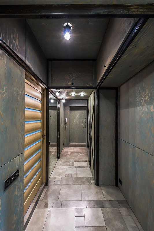 Фотография: Прихожая в стиле Современный, Хай-тек, Интерьер комнат, Переделка, Индустриальный – фото на INMYROOM